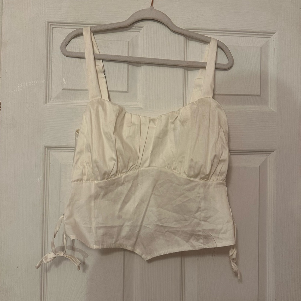 White Sleeveless Top